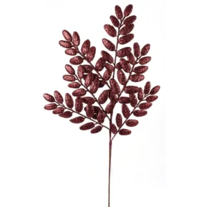 22″ MERLOT GLITTER HONEY LOCUST SPRAY