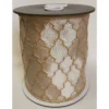 4"x5Y IVORY / GOLD LINK RIBBON