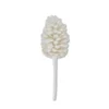 12.5" WHITE SNOWY PINECONE STEM