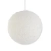 12" WHITE PEARL BEADED BALL ORNAMENT