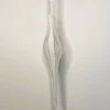 9.25" GLASS CLEAR/ WHITE FINIAL ICICLE ORNAMENT