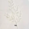30" WHITE GLITTER LEAF SPRAY
