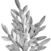 24" SILVER MATTE BAY LEAF SPRAY
