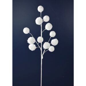 26" WHITE SNOW BALL SPRAY