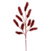 24.5" RED GLITTER PINE SPRAY