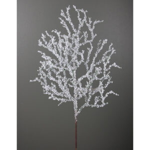 20" WHITE/ NATURAL SNOW TWIG SPRAY
