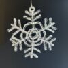 5.5" CLEAR ACRYLIC SNOWFLAKE ORNAMENT