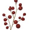 26.5" RED GLITTER BALL SPRAY