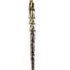 9" GOLD/ CLEAR GLASS ICICLE ORNAMENT