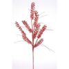 30" RED GLITTER BERRY GRASS SPRAY