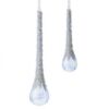 6-9" GLASS CRYSTAL DROP ORNAMENT - SET OF TWO