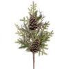 28" ICED NORTHWOODS EVERGREEN WITH CONE SPRAY