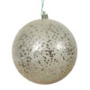 6" CHAMPAGNE SEQUIN BALL-UV DRILLED AND WIRED - BAG OF 4