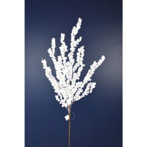 32" WHITE FROSTED DEWBERRY SPRAY