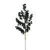33" DARK GREEN FLOCKED BERRY SPRAY