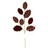 26.5" BURGUNDY/ PLATINUM GLITTER HOLLY SPRAY