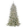 7.5'x60"D FLOCKED NORFOLK PINE TREE