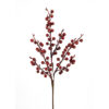 17" WR BURGUNDY METALLIC GLITTER BERRY PICK