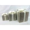 6-10" CHAMPAGNE-GOLD/ SILVER JEWEL GIFT BOX - SET OF 3