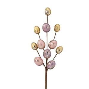 18" PASTEL METALLIC-FINISH EGG SPRAY