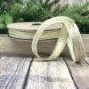 0.75"x10Y PLATINUM METALLIC DUPION BRAID TRIM WIRED RIBBON