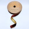 1"x10Y BURGUNDY ICE VELVET WITH METALLIC GOLD BACK WIRED RIBBON