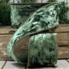 2.5"x10Y MOSS CRUSHED VELVET WIRED RIBBON