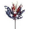16" RED, WHITE & BLUE PATRIOTIC BERRY PICK WITH STARS
