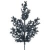 27" MIDNIGHT BLUE TINSEL CEDAR SPRAY