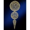 48"H MICRO WARM WHITE LED TWINKLING BALL FINIAL