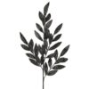 30" BLACK GLITTER LAUREL/ BAYLEAF SPRAY