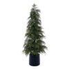 Cedar potted artificial tree UV rated